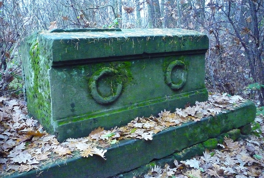 Grabstein auf dem jüdischen Friedhof. Erster Preis für Fotografie